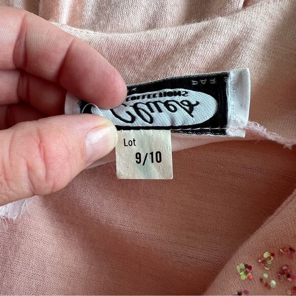 Vintage Clues Collections Blush Pink Belted Long Sleeve Flare Dress - Picture 11 of 12